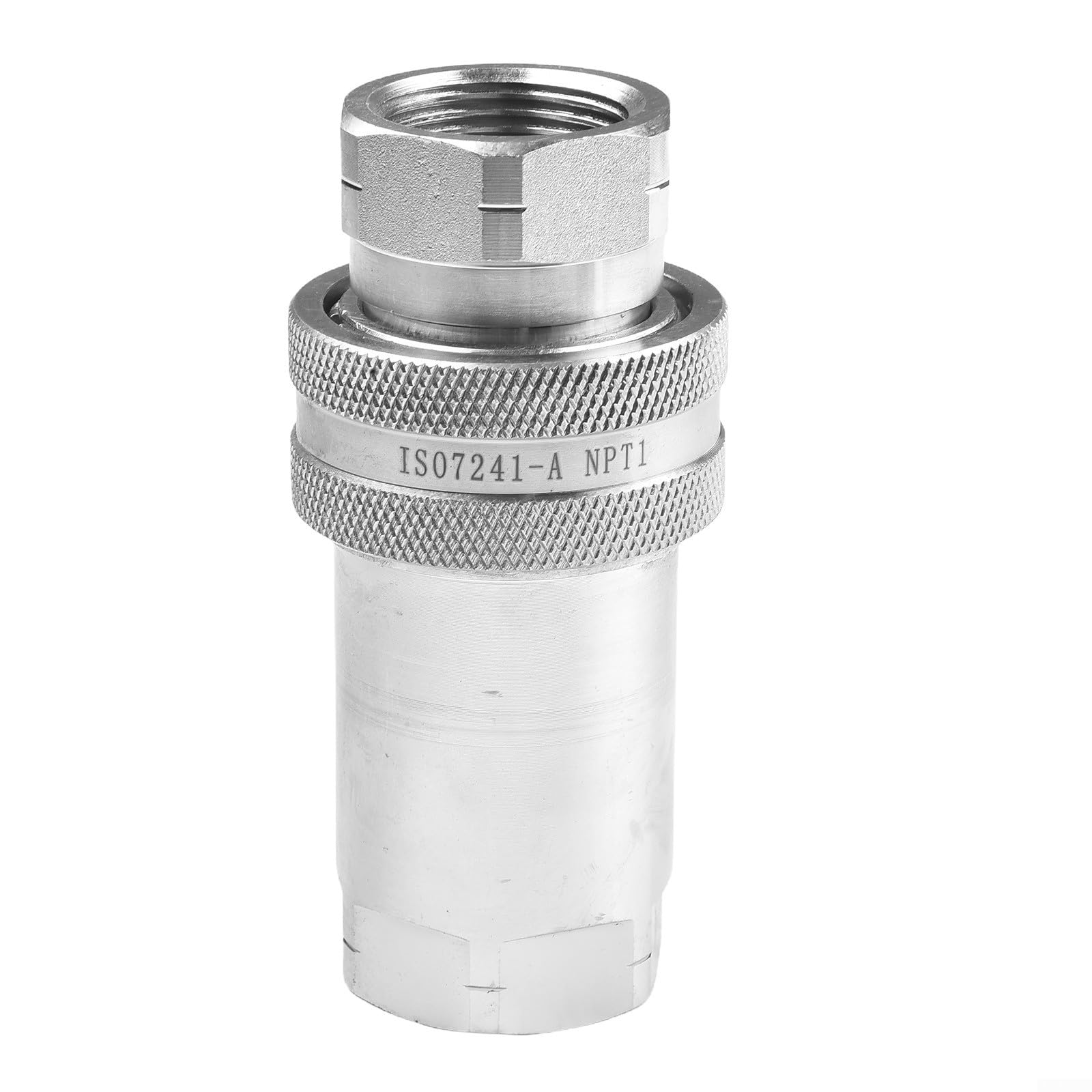 Connettore a innesto rapido ISO con filettatura NPT per trattori ed escavatori (da 1/4 a 3/4") (NPT-1)