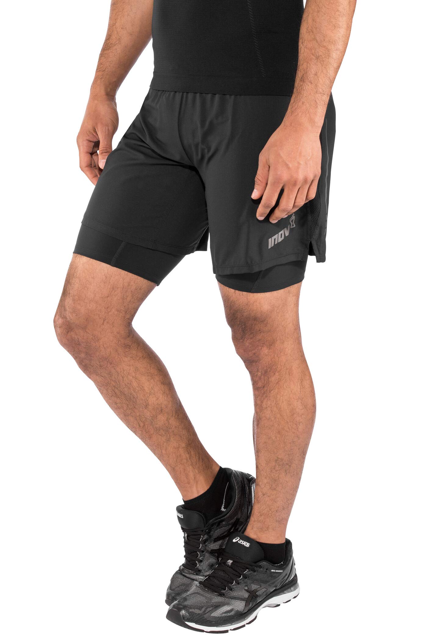 Inov8 Men's Black Race Elite 7 Inch Running Shorts - Ss20 - Small