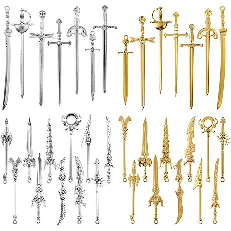 Elegant Sword Nail Charms for Enchanting Jewelry Creations