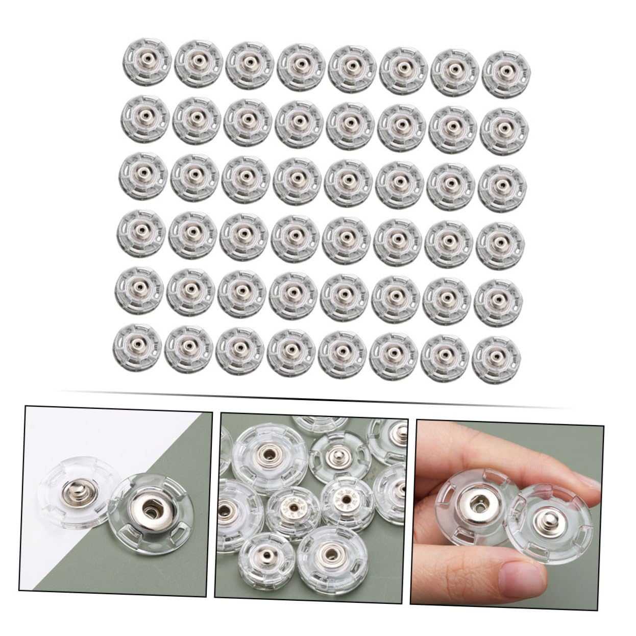 Gadpiparty 5 Series Botones De Presión Plásticos Coser Botones De Reemplazo Ropa Manualidades Y Proyectos De Diy 50 Piezas X 5