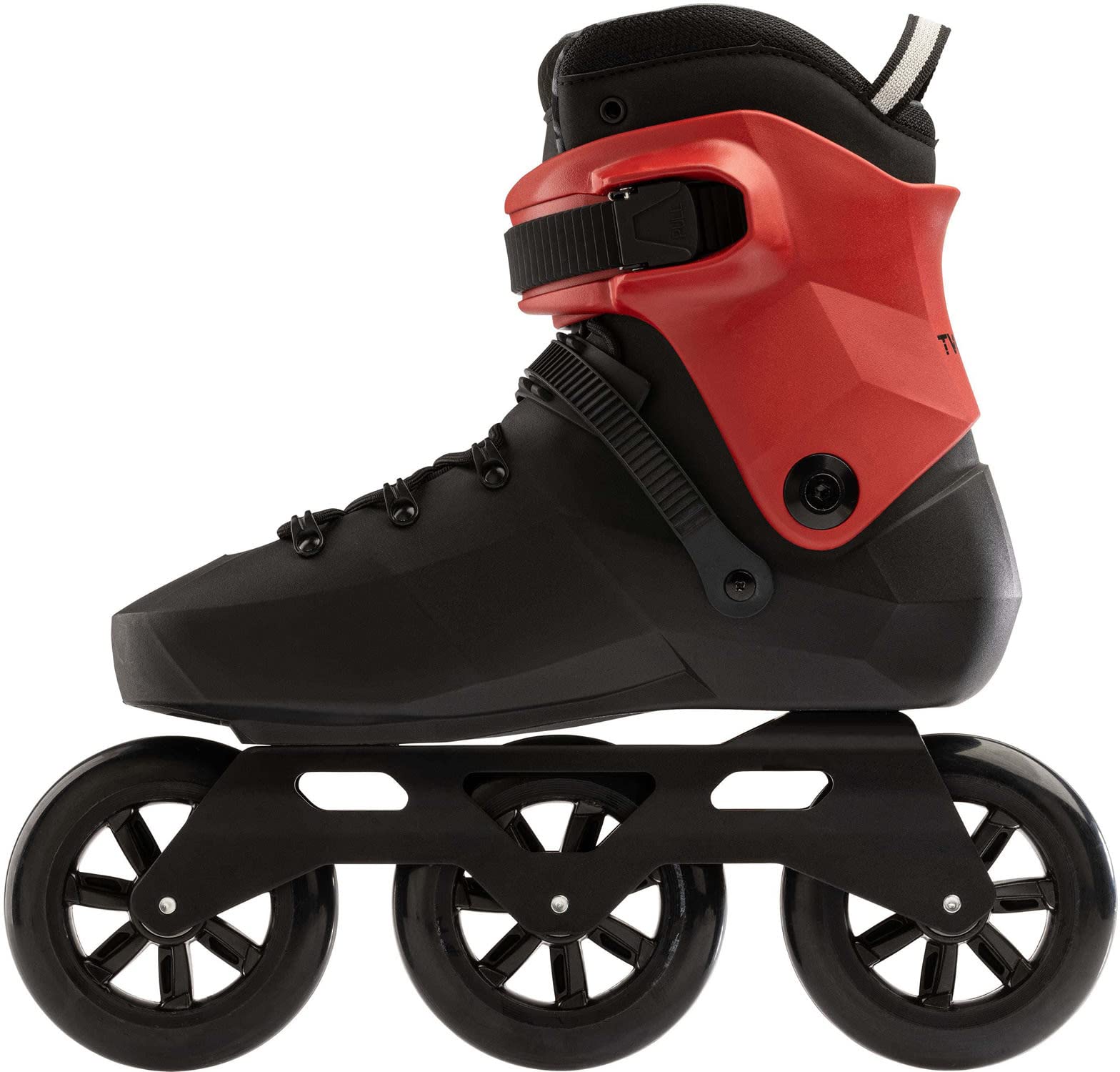Rollerblade Twister 110 Unisex Adult Fitness Inline Skate, Black/Red, Urban Performance Inline Skates 12/12.5