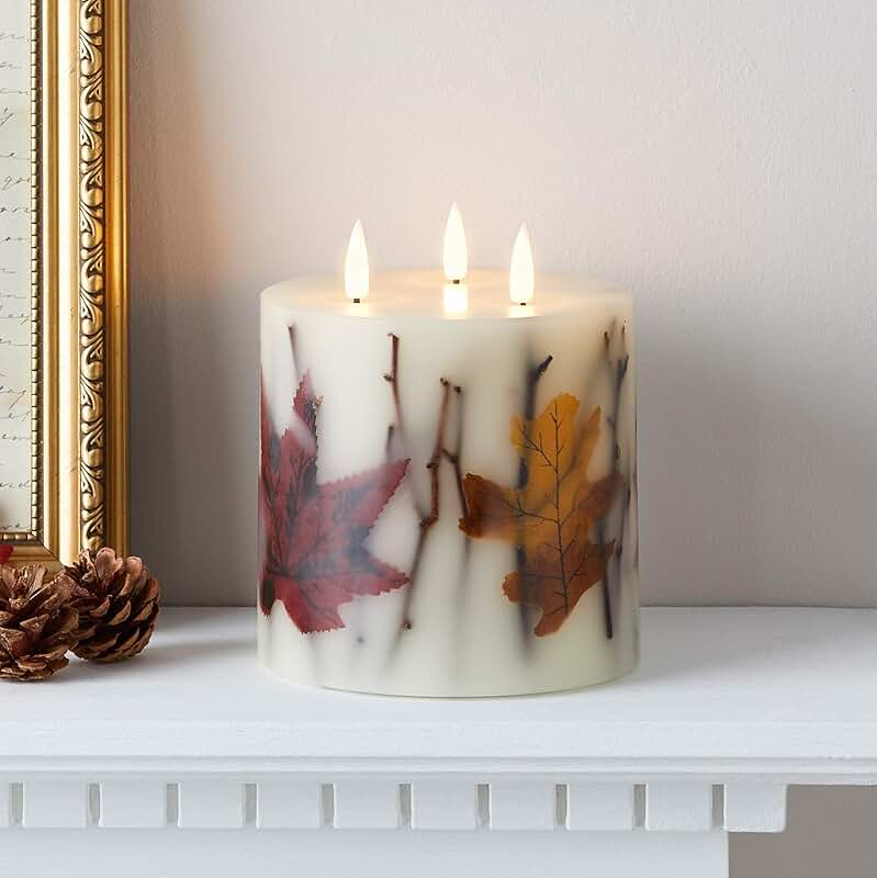 flameless 3 wick candles
