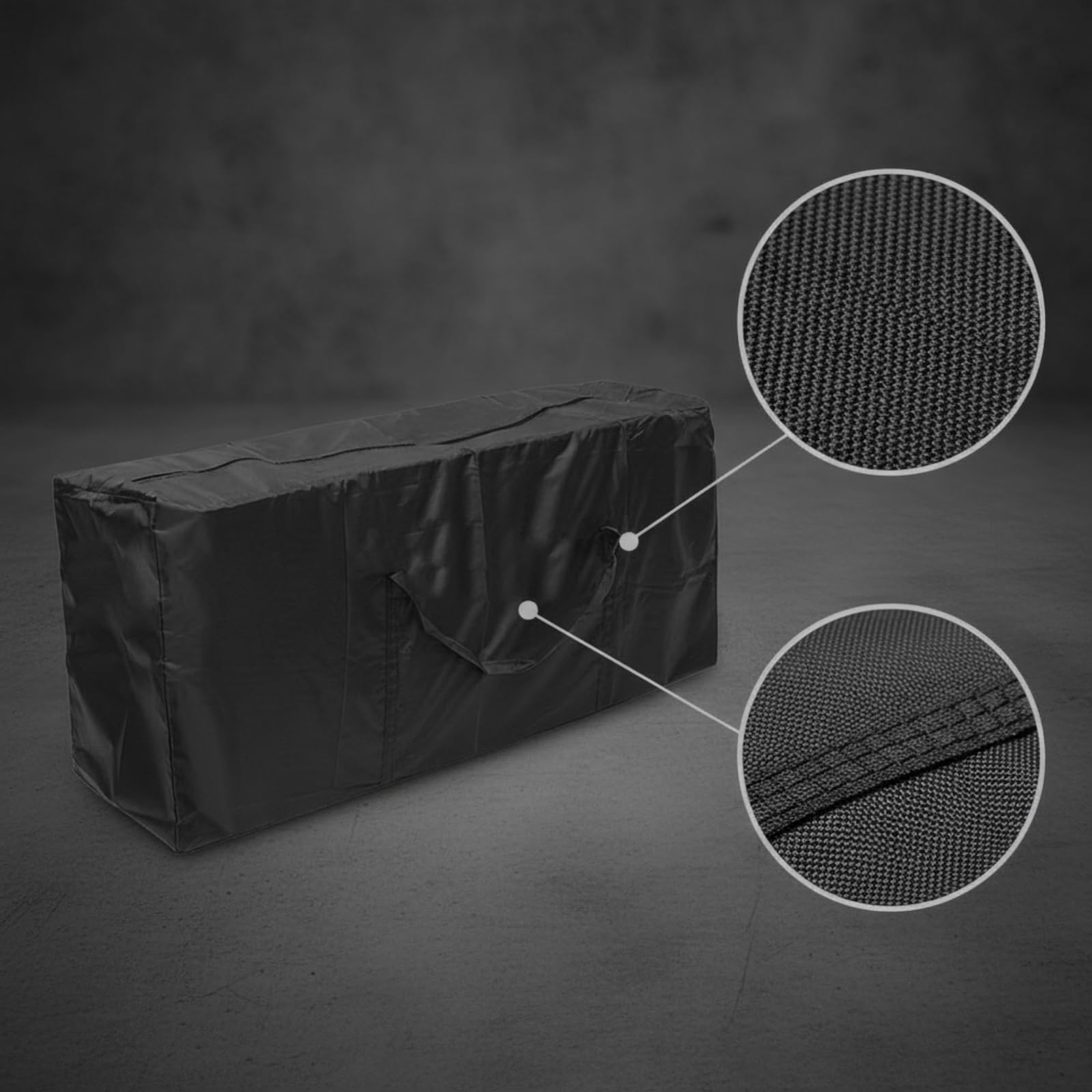 Baoblaze Bolsa Almacenamiento para Muebles Patio Espaciosa Bolsa Almacenamiento con Cremallera Gran Capacidad para Garaje, Tela Oxford 600D