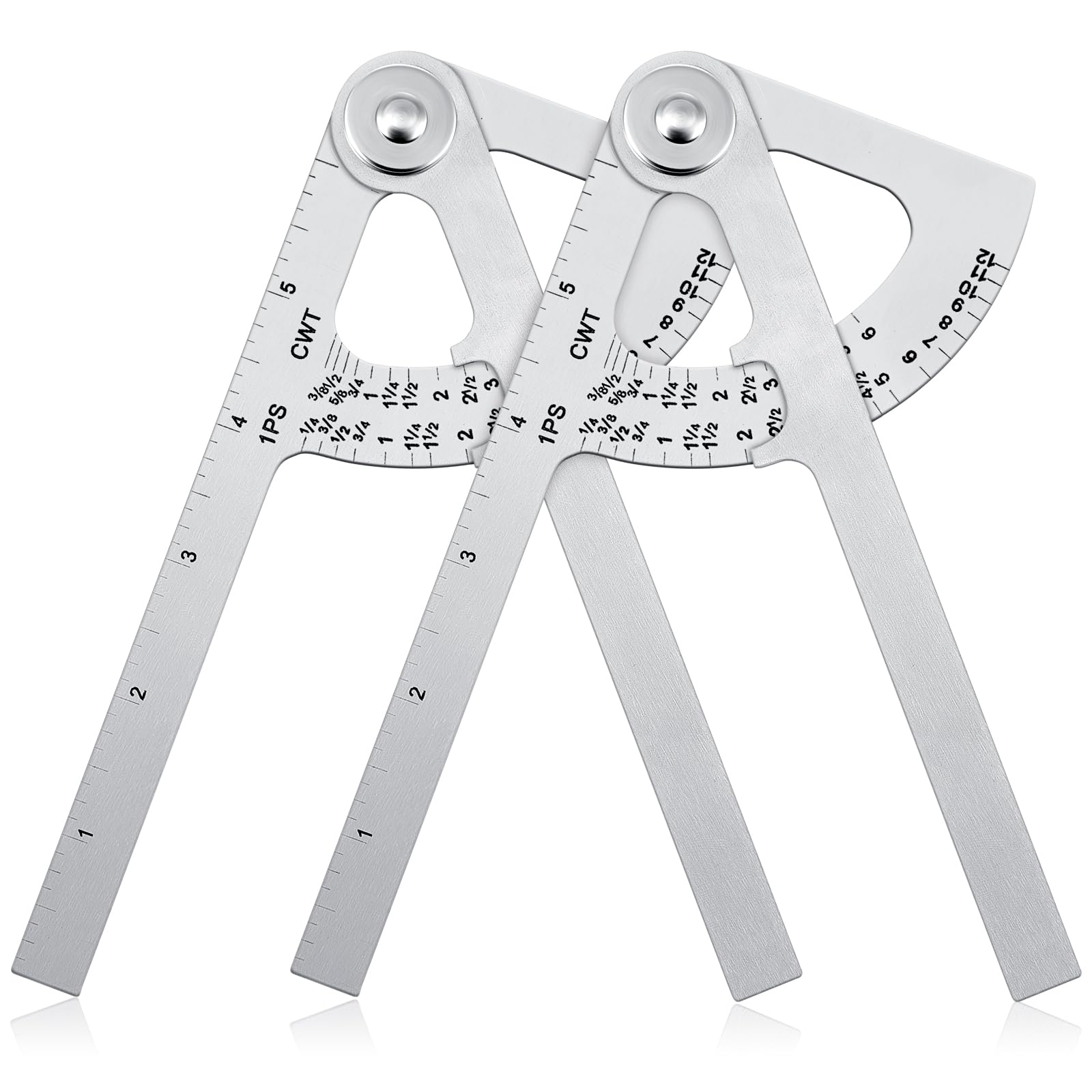 Pipe Calipers - 2 Pack Stainless Steel Measurement Tool -1
