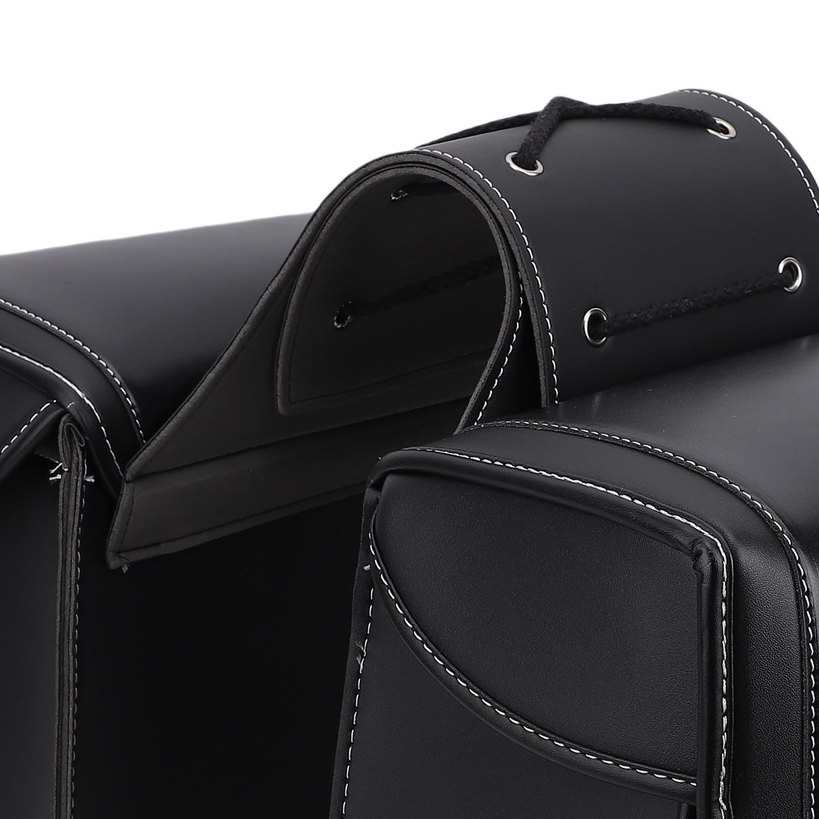 Borse Laterali per Moto Borse Portaoggetti in Pelle PU Impermeabili di Grande capacità da 30 Litri per Motociclisti in Tournée Design Elegante