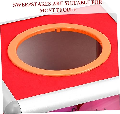 Miniatura 3 de Caja transparente para rifa con ventana, caja de donación de 8 pulgadas con ventana, jaula cuadrada para rifa para tambor, para noche de juegos,