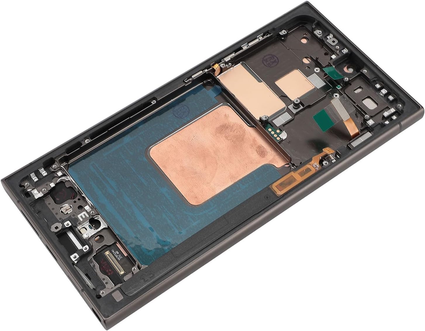 Ultra Touch Screen Assembly with Frame, Phone Touch Screen Replacement, Made of Organic LED with Fingerprint Function for Screen Repair Tools, Compatible with Ultra (Black)