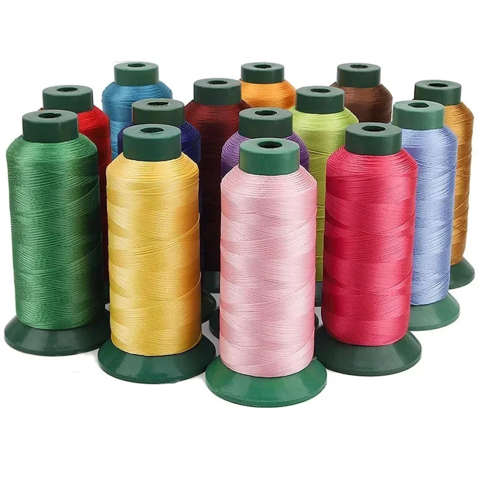 5 piezas de hilo for máquina coser, rollo grande, for sofá, hecho a mano, seda, ligero, cuero, for vaqueros, grueso Para Adultos(Color 17)