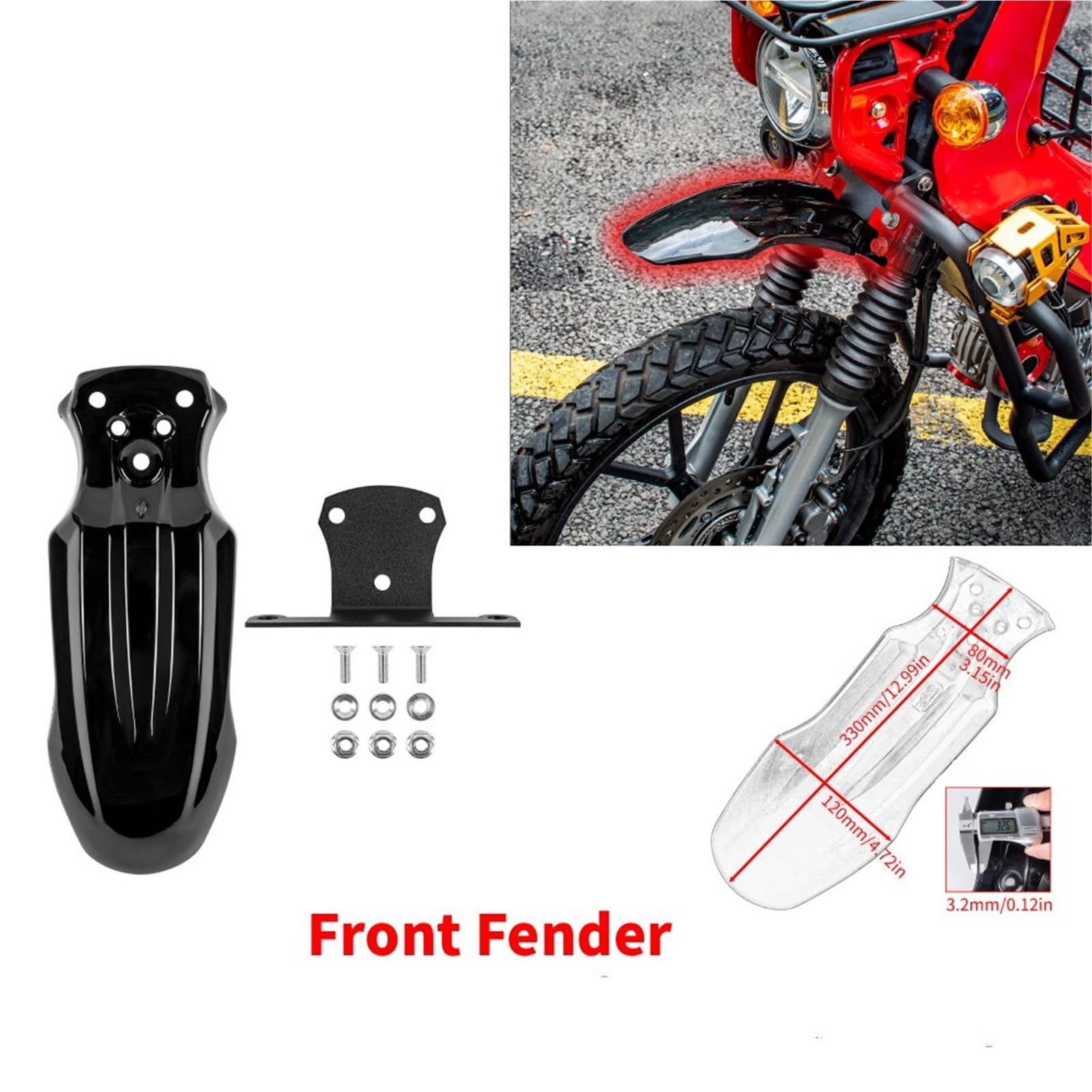 Parafango Anteriore Per Cross Cub 110/CC100 2023-2024