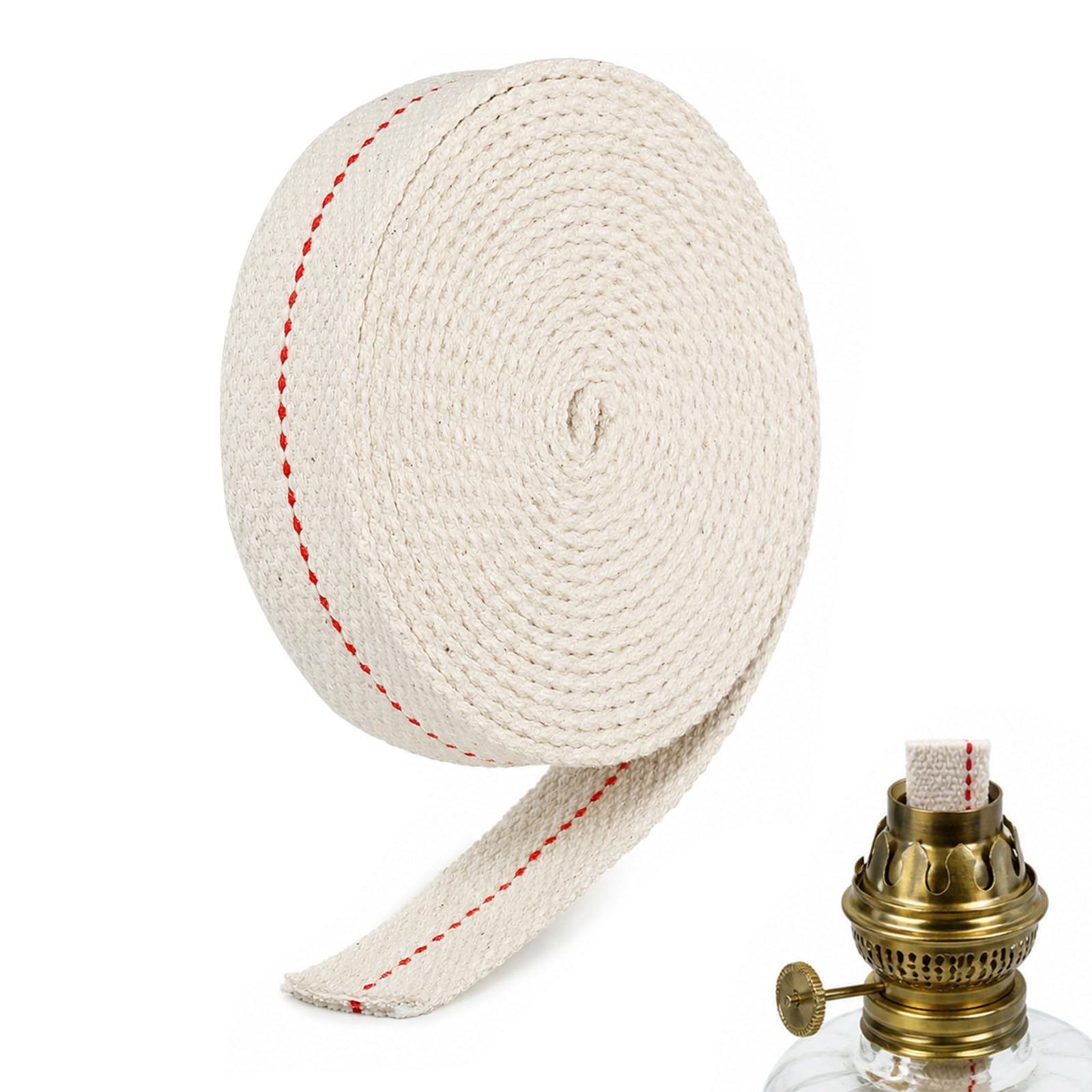 Long Cotton Flat Oil Lamp Wick β Premium Replacement Wicks for Kerosene Lanterns, Paraffin Heaters, Oil Burners & Stoves β Crackle Free Cotton Wick for Vintage Lighting & DIY Candle Making