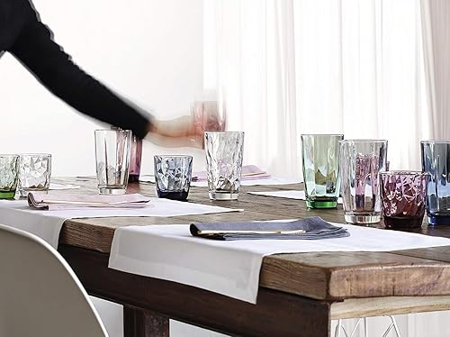 Miniatura 8 de Bormioli Rocco Diamond - Vasos dobles a la antigua, transparentes, juego de 6, 13-14 onzas