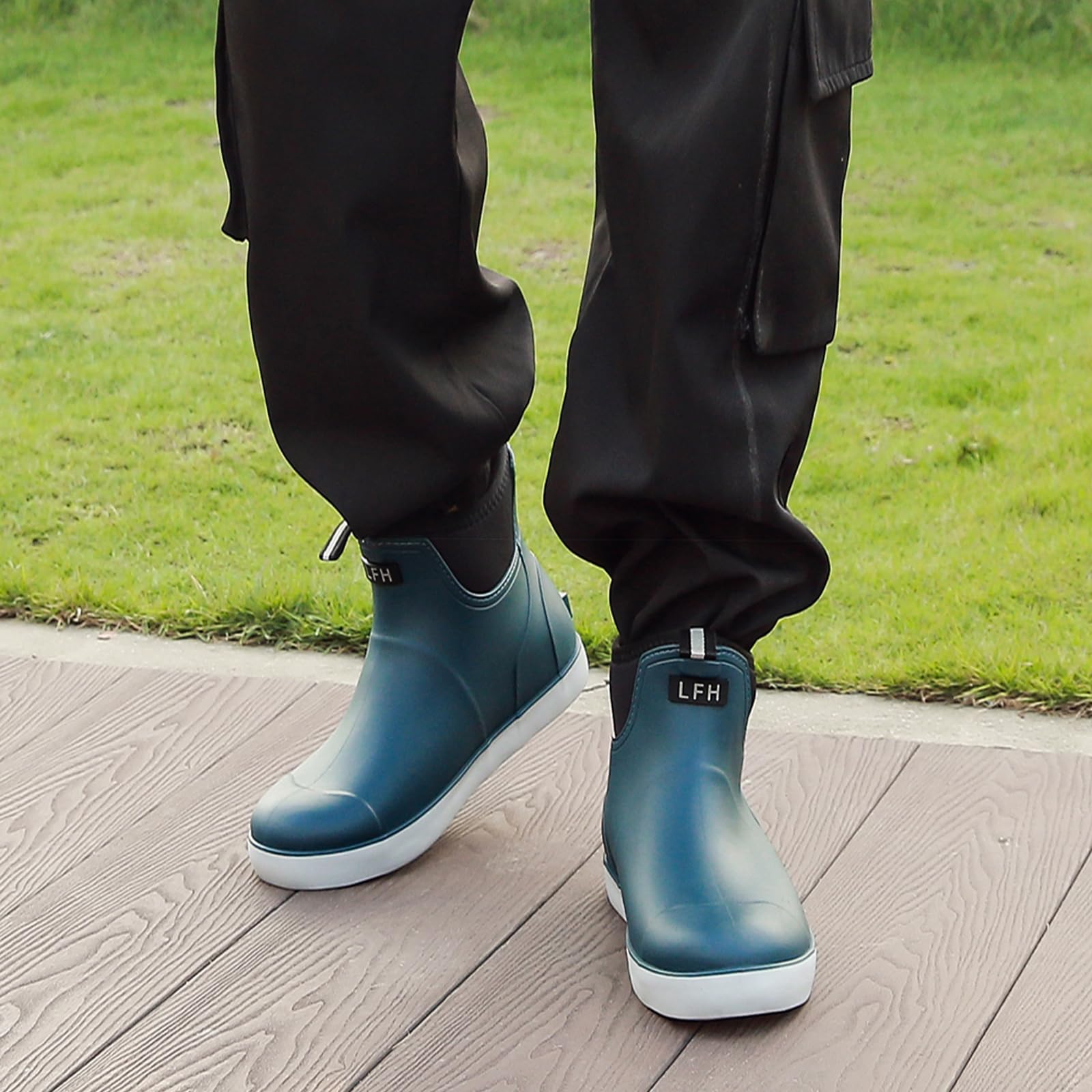 Bottes Caoutchouc Homme, Original Confortable Antidérapant étanche De sécurité Bottine, Chaussures De Travail