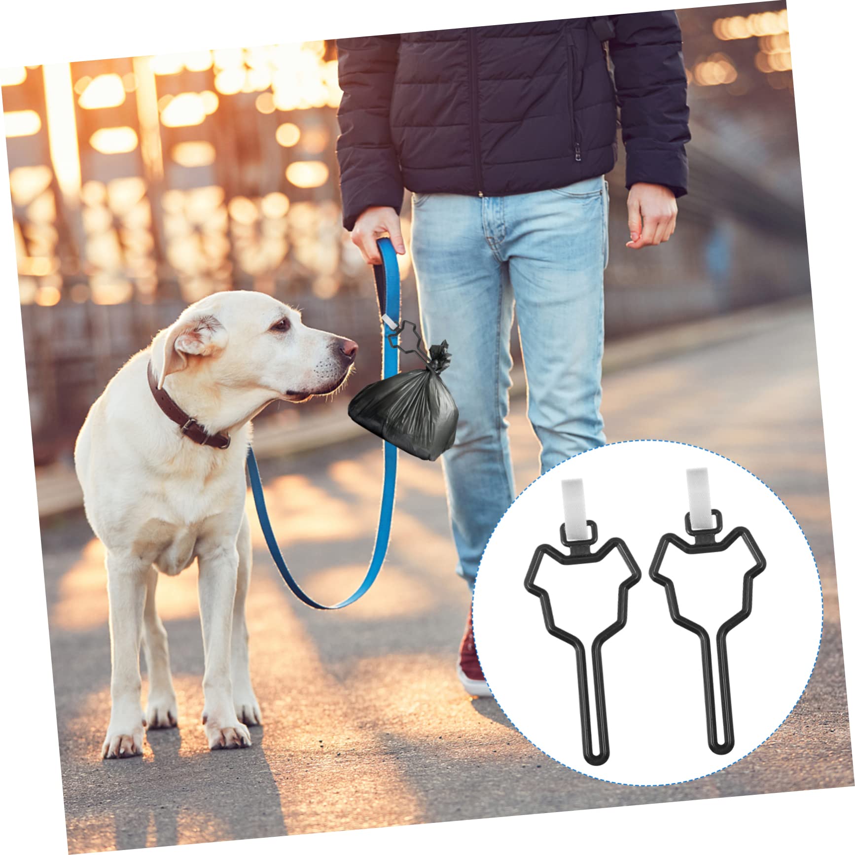 Toddmomy 30piezas Porta Bolsas De Caca Para Perros Clip Para Correa De Mascotas Soporte De Bolsas De Desperdicios Holder Para Perro Fácil De Usar y Compatible La Mayoría Correas