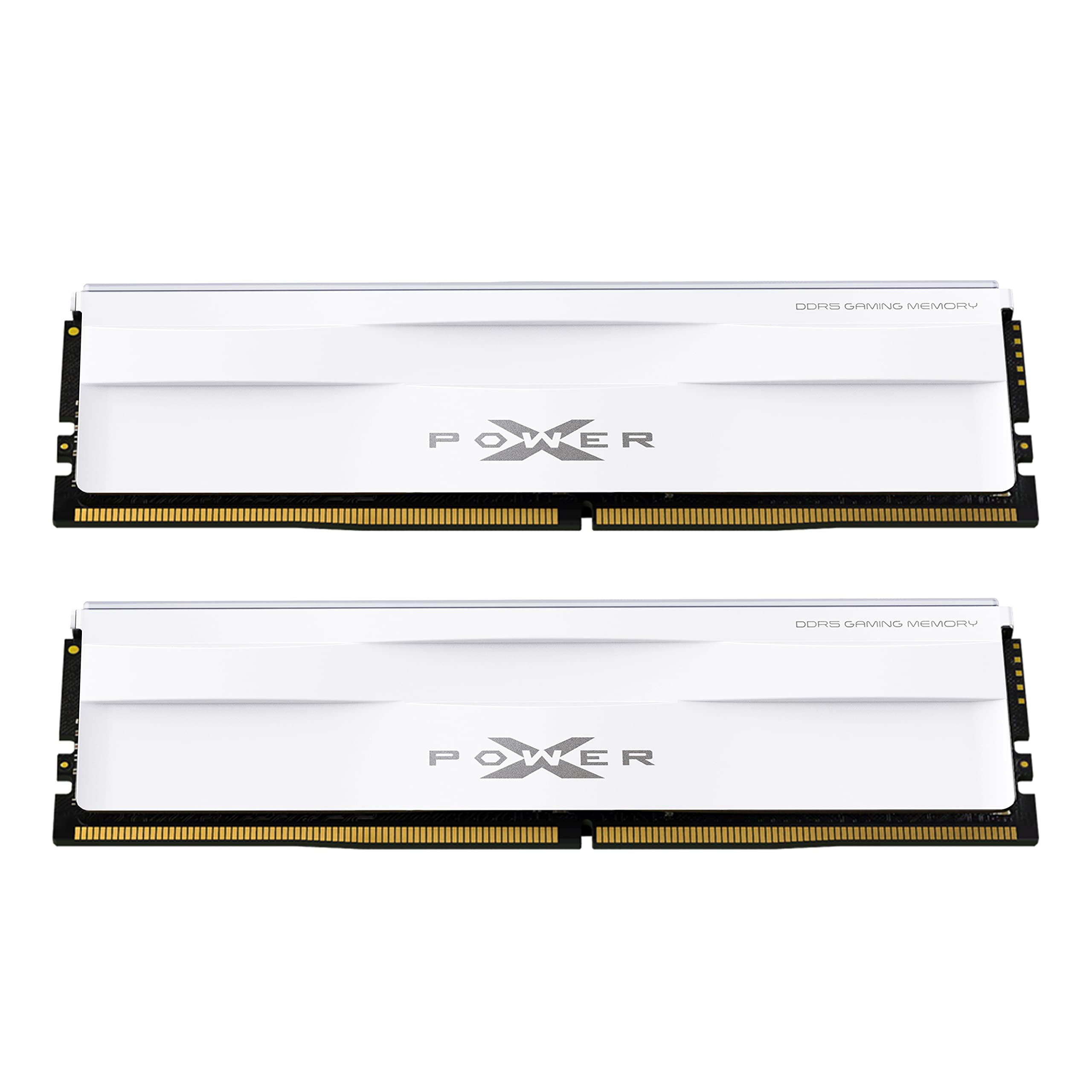 Silicon Power DDR5 64GB (2x32GB) Zenith 5600MHz (PC5-44800) 288-pin CL40 1.25V UDIMM Desktop Memory Module RAM SP064GXLWU560FDG White