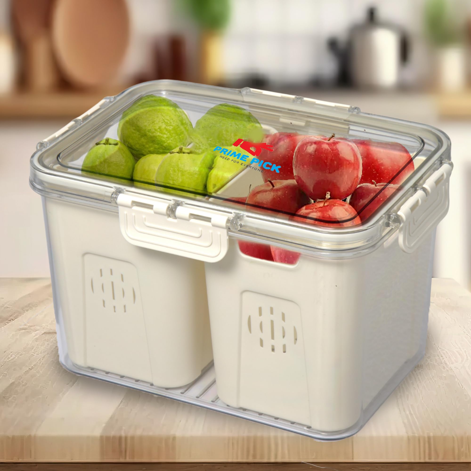PRIME PICK Fridge Storage Boxes Fruit vegetable, Fridge Food Storage Containers Kitchen Accessories Items Versatile Kitchen Containers Set Storage, Ideal for Vegetables and Other Food