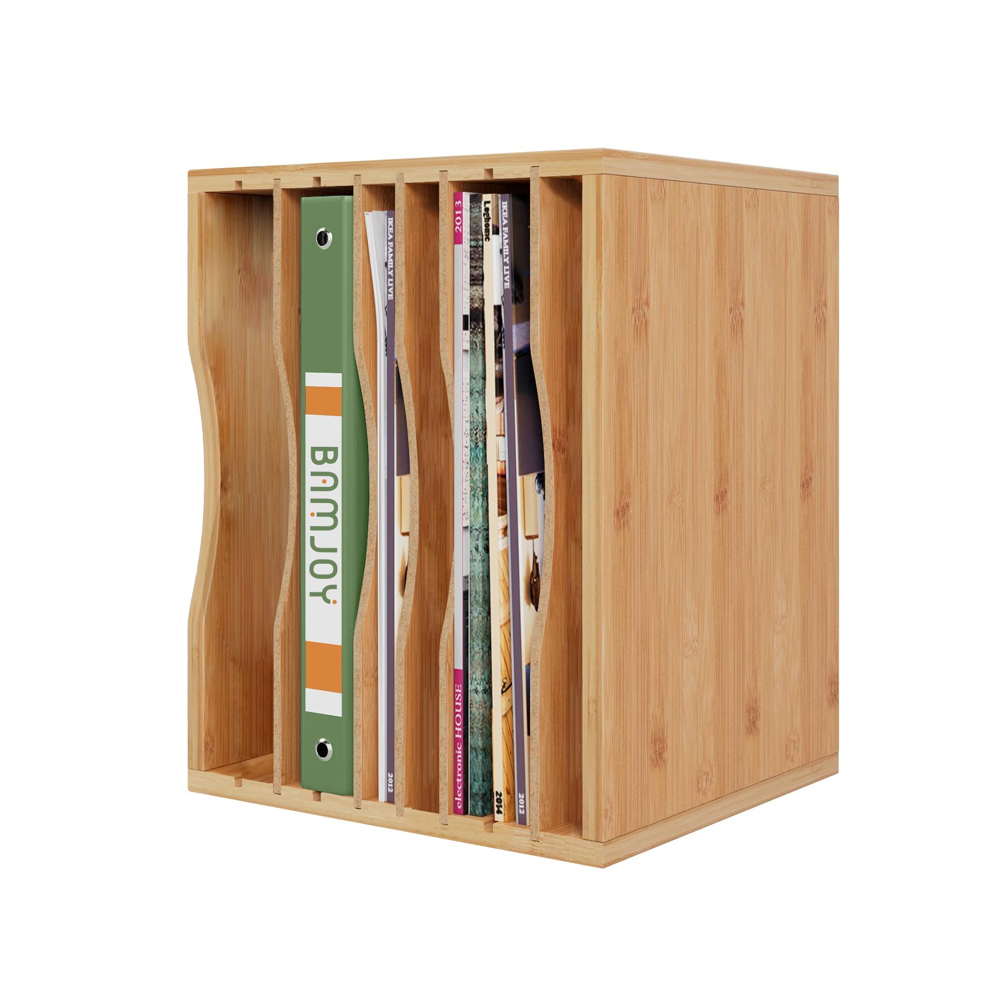 Buy Bamjoy Bamboo Desktop File Sorter, 5Tier Paper Holder File