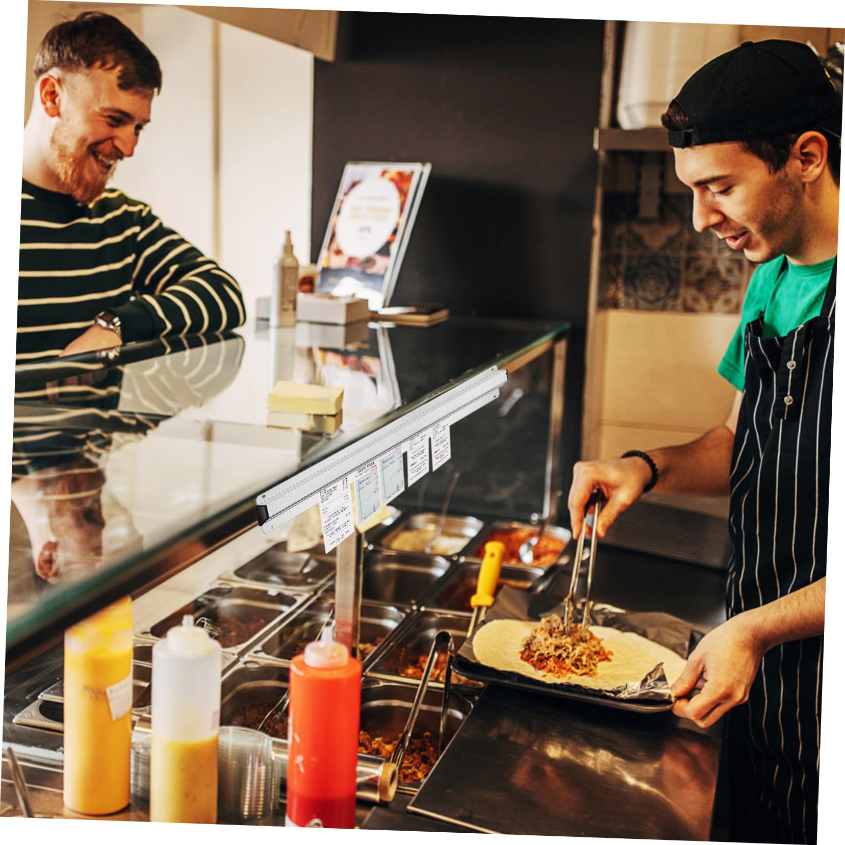 FUNOMOCYA Table Holders for Numbers 21-30 Wooden Base with Simple Seating Assignments