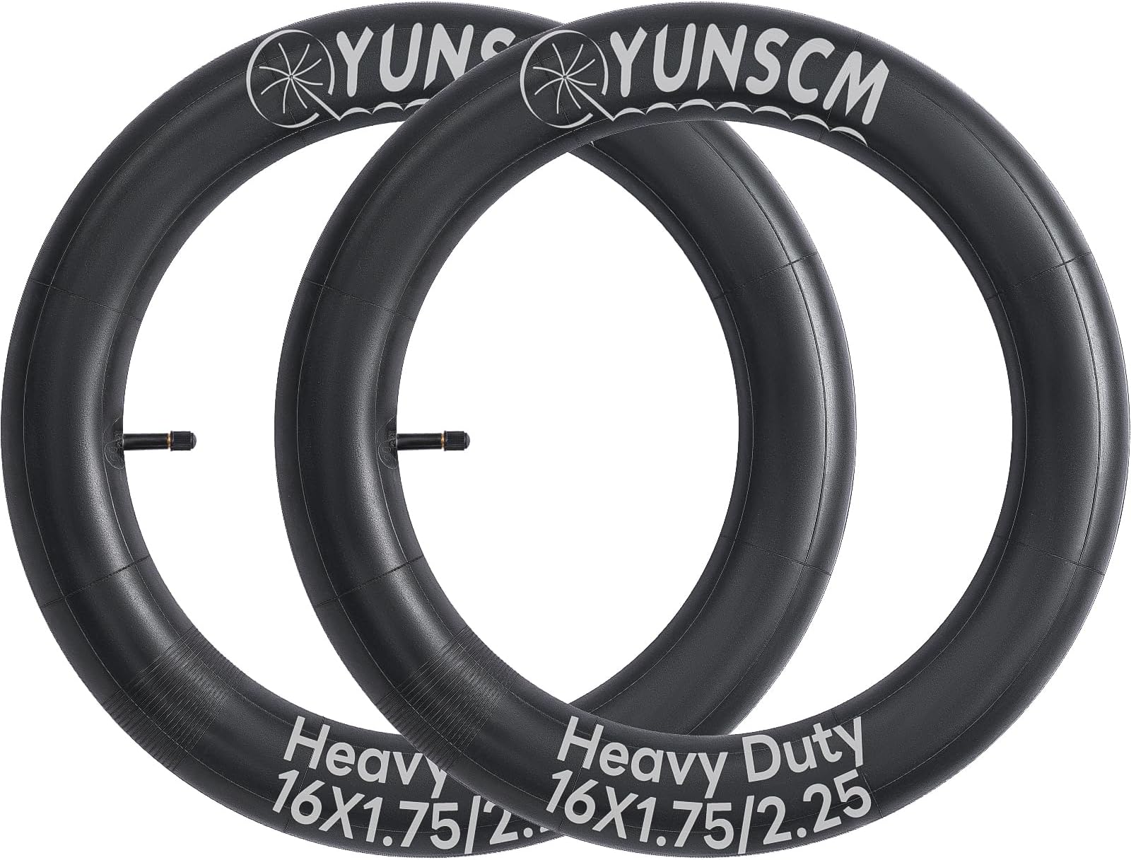 16" Heavy Duty Bike Tubes 16X1.75 16X1.95 16X2.125 AV Schrader Valve 45/57-305 Bicycle Tubes 16X1.90 16X2.0 16X2.10 16X2.20 16X2.25 Compatible with 16X1.75/2.25 Bike Tire Tubes 2-PCS