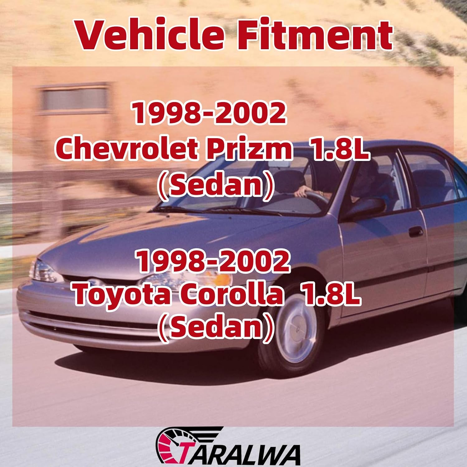 Exhaust Front Pipe Assembly, Direct Fit for 1998-02 Chevrolet Prizm &1998-02 Toyota Corolla 1.8L;409 stainless steel Construction,(with Flange Bolts/Gaskets) OE Replacement Part T-52320