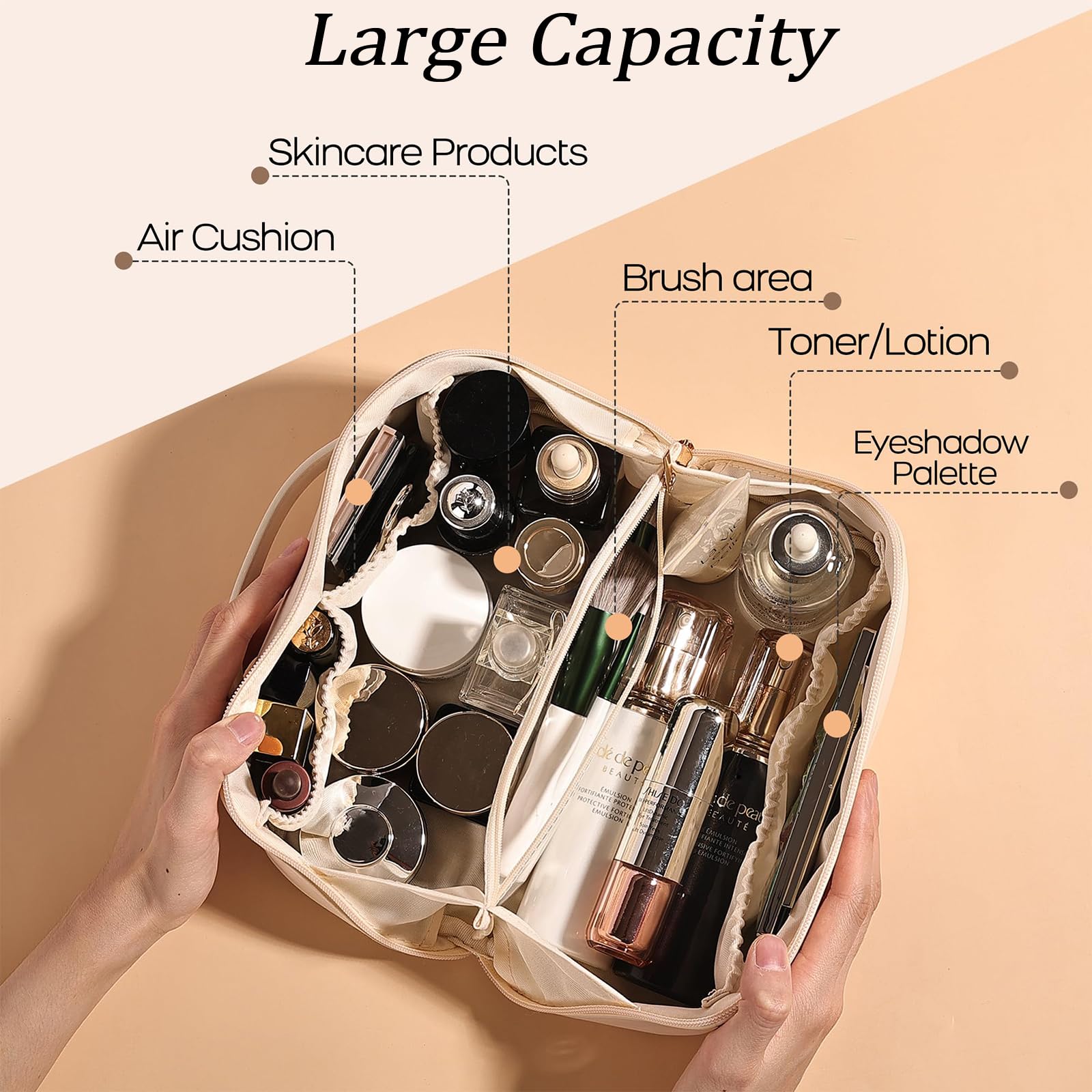CCAIPU Travel Makeup Bag - Image 2