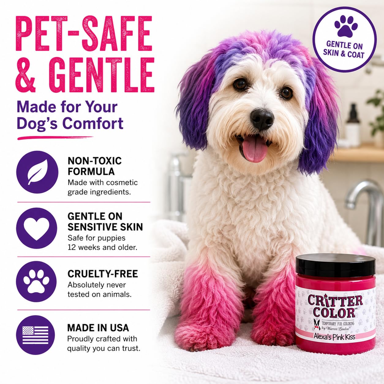 Amazon.com : Warren London Critter Color Temporary Dog Fur Dye