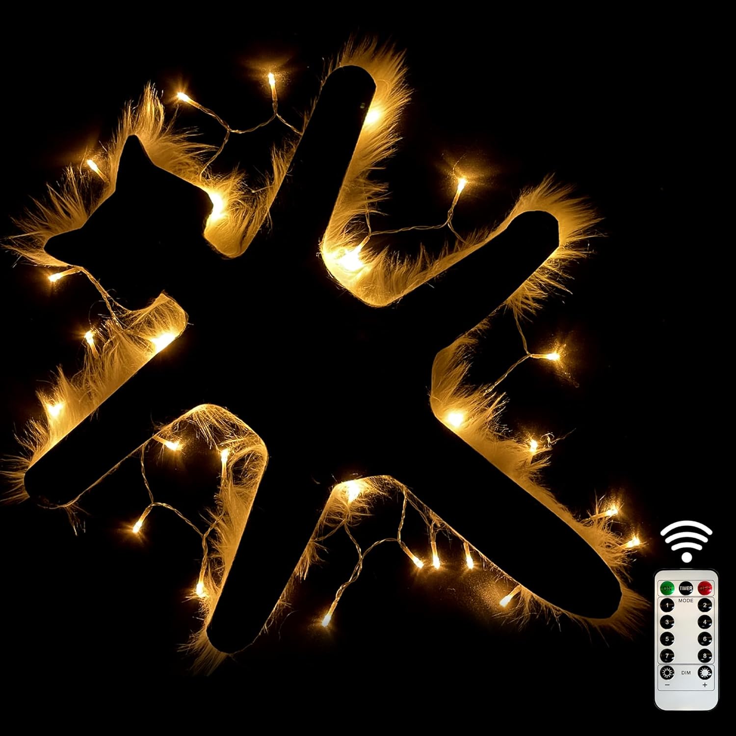 Light Up Fried Cat Rug, Christmas Vacation Decorations Vacation Village Gifts Funny Christmas Decoration Rug with Light Always On or Flashing Halloween Decor (Warm Light - USB) Warm Lights - Usb