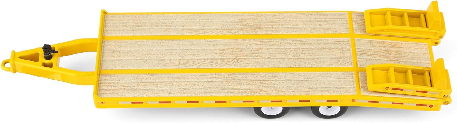 First Gear DCP 1/64 Beavertail Equipment Trailer (Equipment Yellow with White Rims) 60-2142
