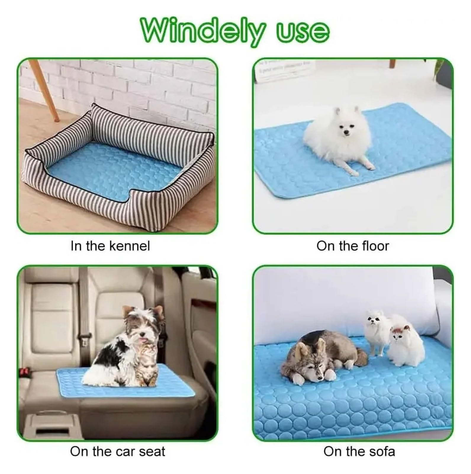 Alfombrilla de refrigeración para mascotas, alfombrilla de refrigeración para perros, gatos, almohadilla de verano para perros, manta para camas, sofás, suelos