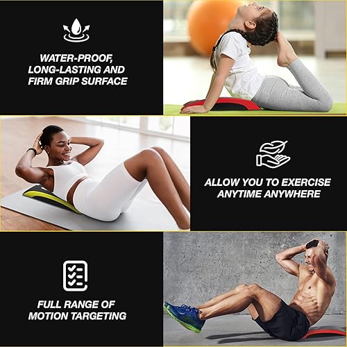 Miniatura 7 de A2ZCARE Esterilla de ejercicio abdominal, almohadilla para sentarse, esterilla de entrenamiento abdominal y núcleo para una gama completa de