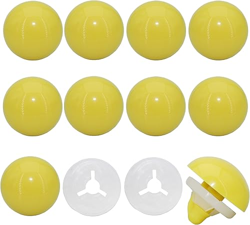 Miniatura 5 de 60 ojos de seguridad y arandelas seguras para ganchillo Amigurumi - Ojos de seguridad de plástico grandes de 0.945 in, ojos de seguridad de