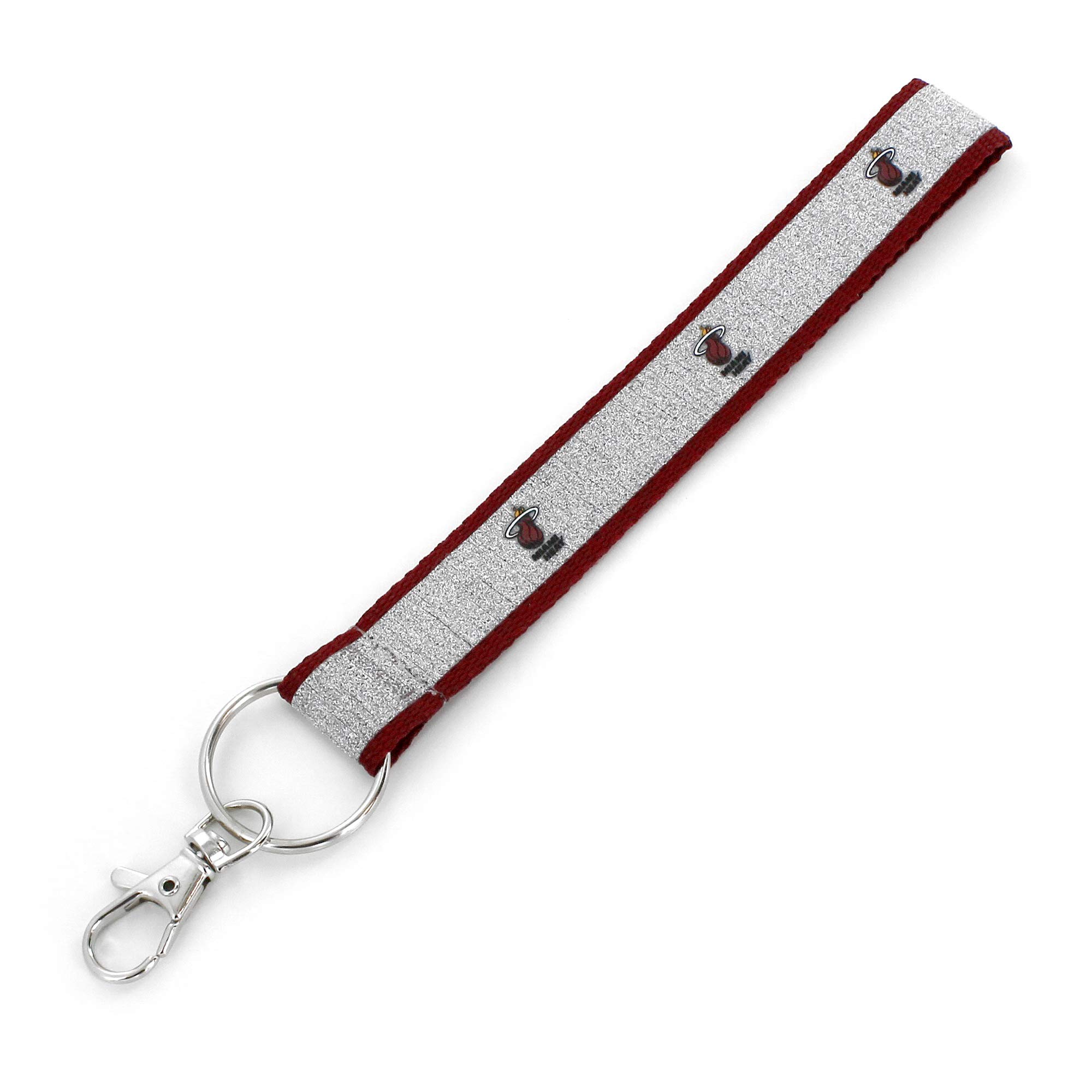 aminco NBA unisex-adult Nba Sparkle Wristlet Lanyard Keychain