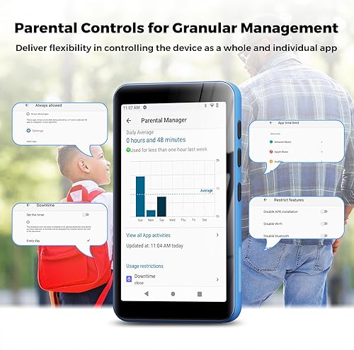 Miniatura 3 de Reproductor MP3 innioasis de 160 GB con Bluetooth y WiFi, reproductor de MP3 con Spotify, Spotify Kids, Pandora, Play Store, aplicación de