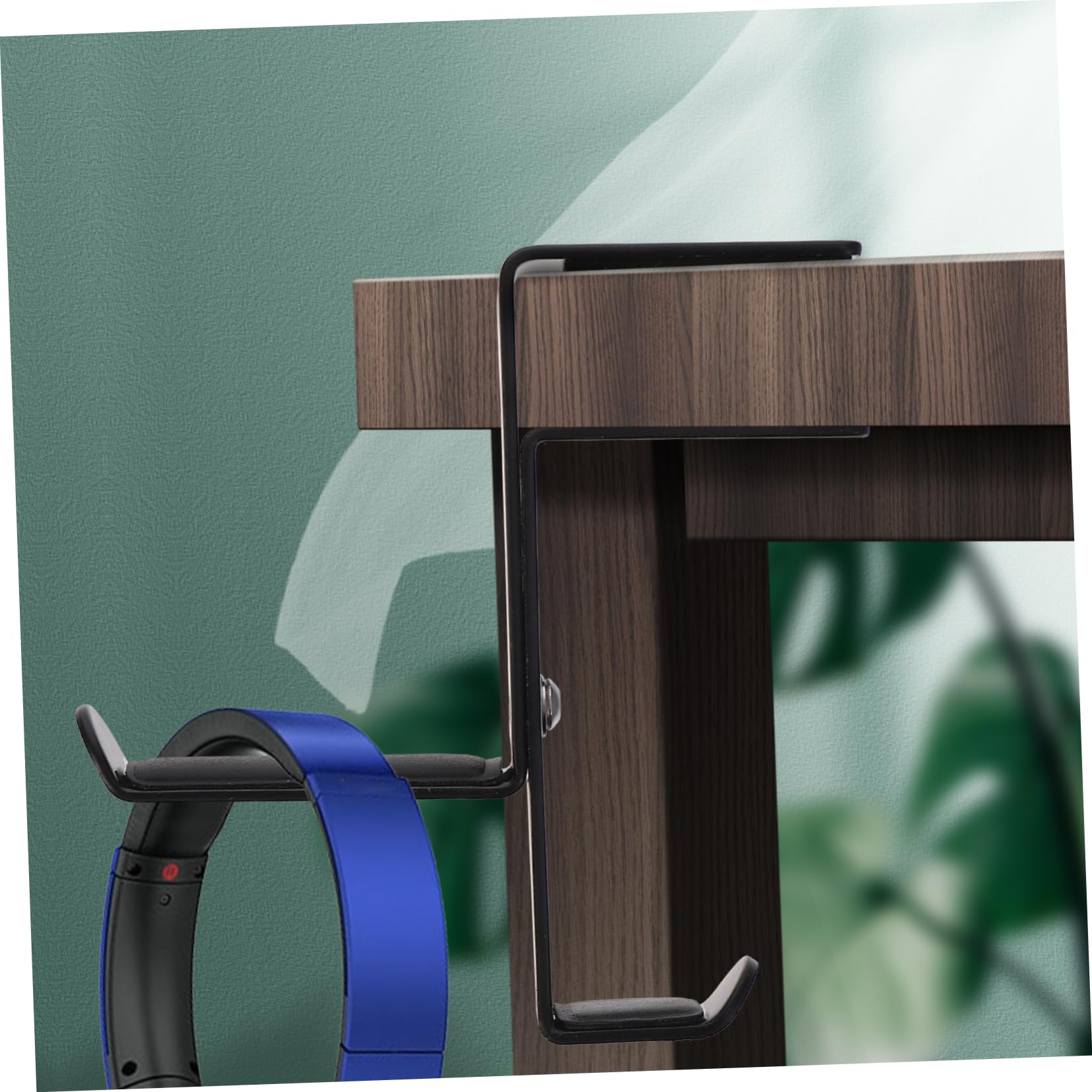 UKCOCO 3 Piezas Colgador De Auriculares Organizador De Auriculares Gancho De Almacenamiento De Auriculares Soporte para Colgar Auriculares Aleación Montado En La Pared Marco De La Mesa