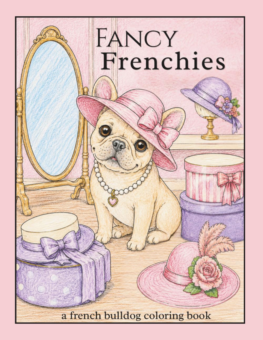 Fancy Frenchies: a French Bulldog coloring book