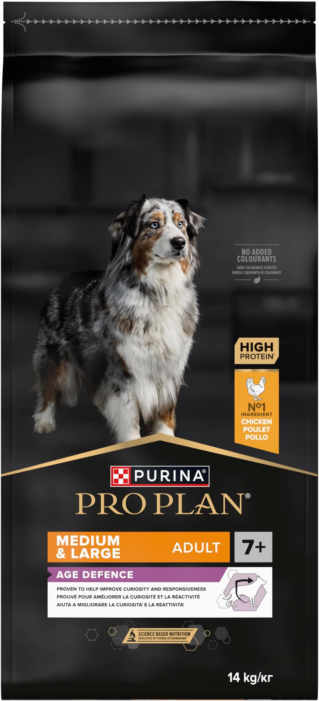 Age Defence Medium and Large Senior 7+, Dry Dog food with Chicken, 14 kg