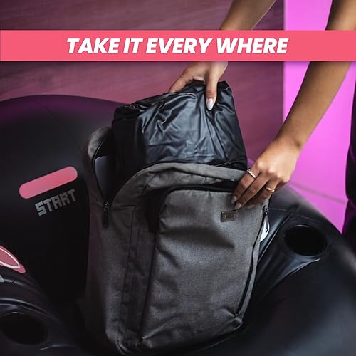 Miniatura 8 de FranFusion Silla Hinchable Rosa para Juegos para Niños y Adolescentes con Portavasos y Bolsillo Lateral - Esta Silla de Juego de Puf de Aire es el