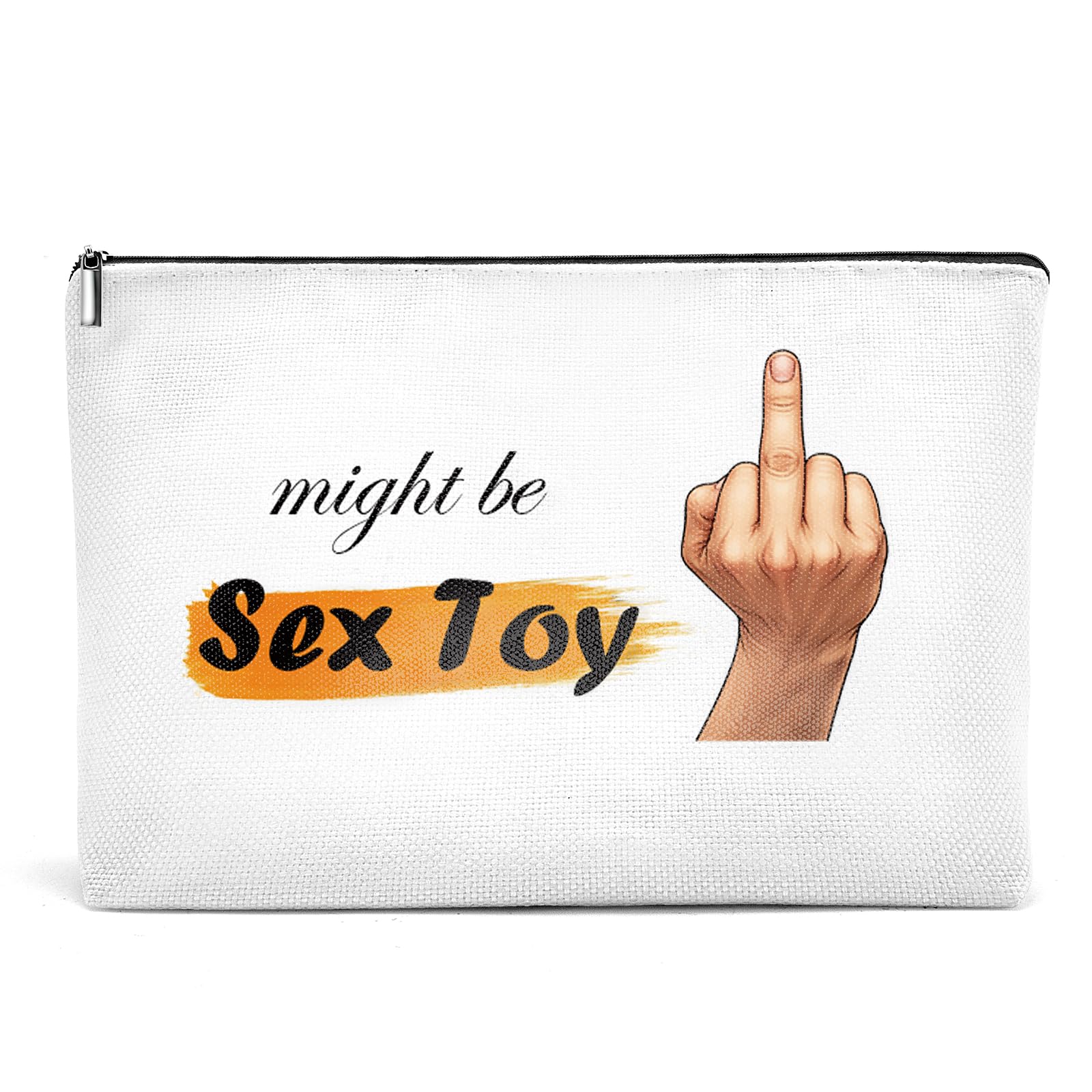 Adult Toy Storage Bag, Large Capacity Soft Cotton-Linen Blend, Rude Friendship Gift, Novelty Gifts, Funny Gifts for Women Girlfriend Boyfriend Couple Partner