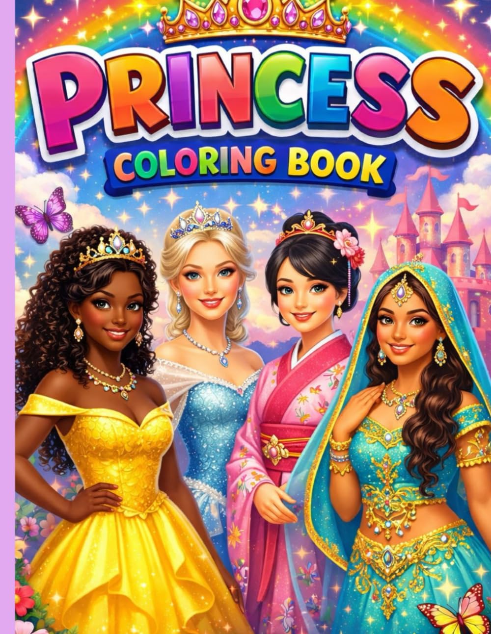 Princess Coloring Book: Adorable Illustration for Your Young Princess