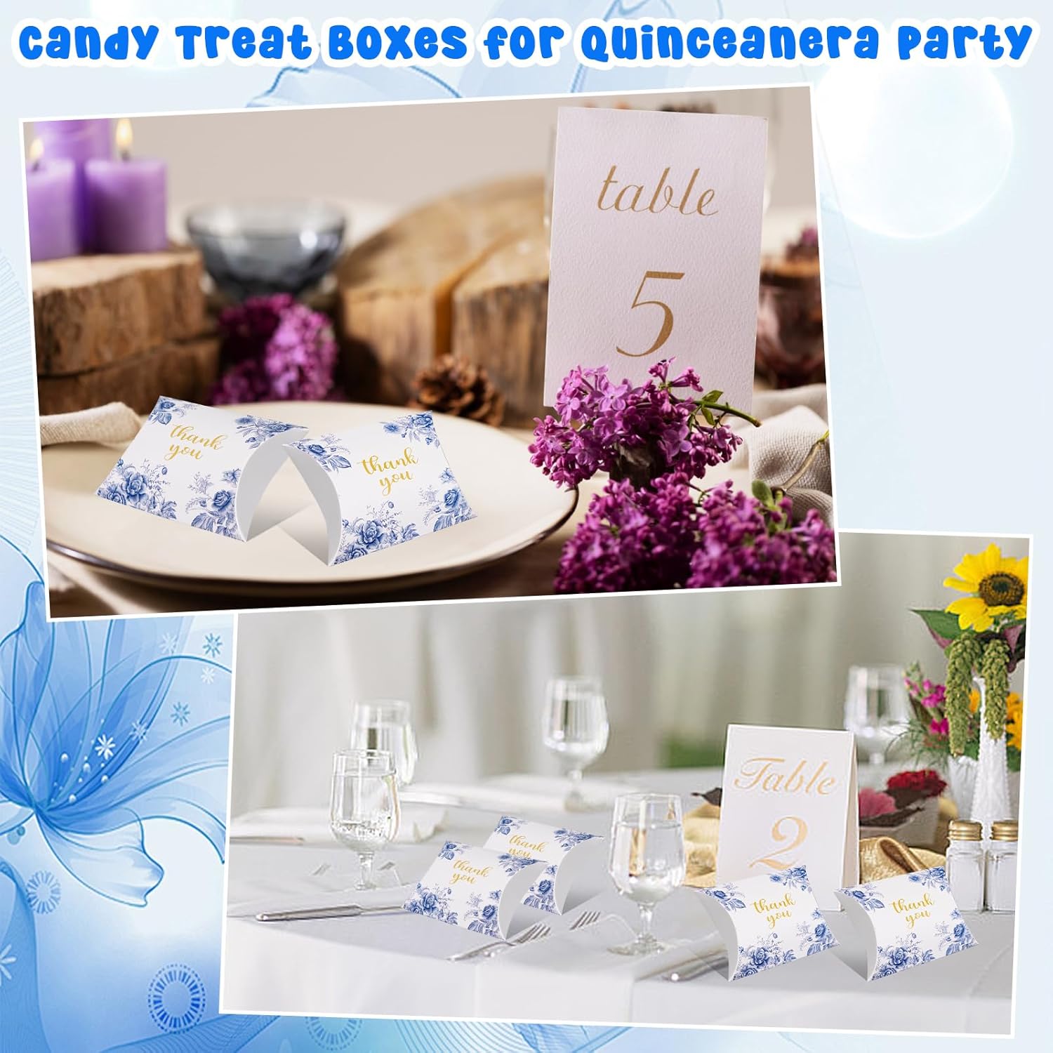 Haomian 100 PCS 4.5Inch x 3.5Inch Kraft Paper Pillow Gift Boxes Candy Treat Gift Box Wedding Party Goodie Boxes Sweet Bags Thank You Box for Wedding Bridal Shower Baby Shower Birthday Party Supplies - Image 6