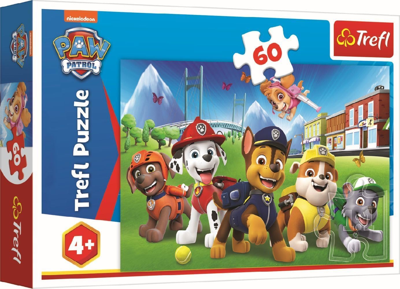Trefl 17375 Elementi in UNA radura per Bambini dai 4 anni Puzzles, Paw Patrol 60 Items