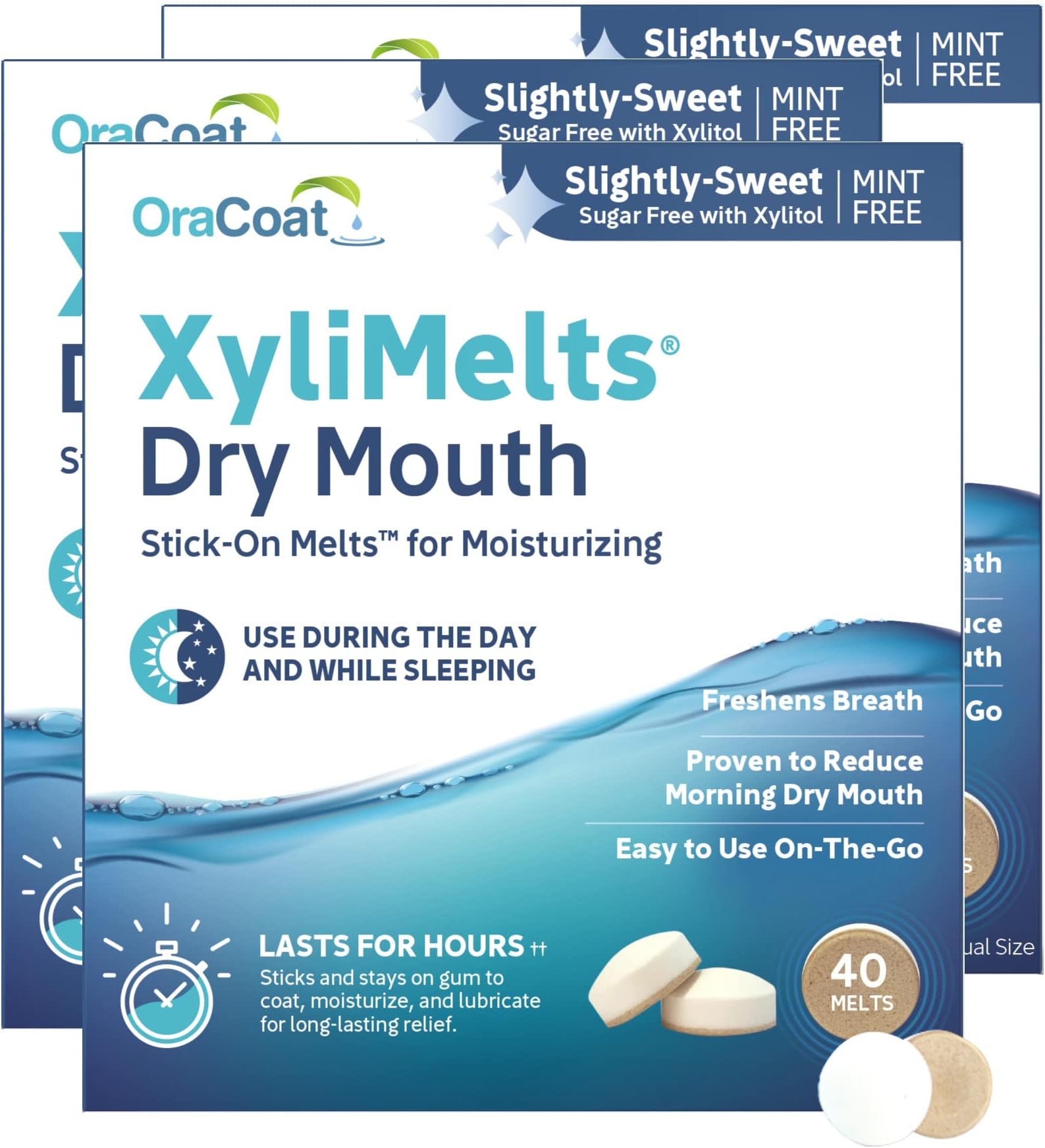 Orahealth Xylimelts Mint Free Discs 40 Discs Pack Of 3