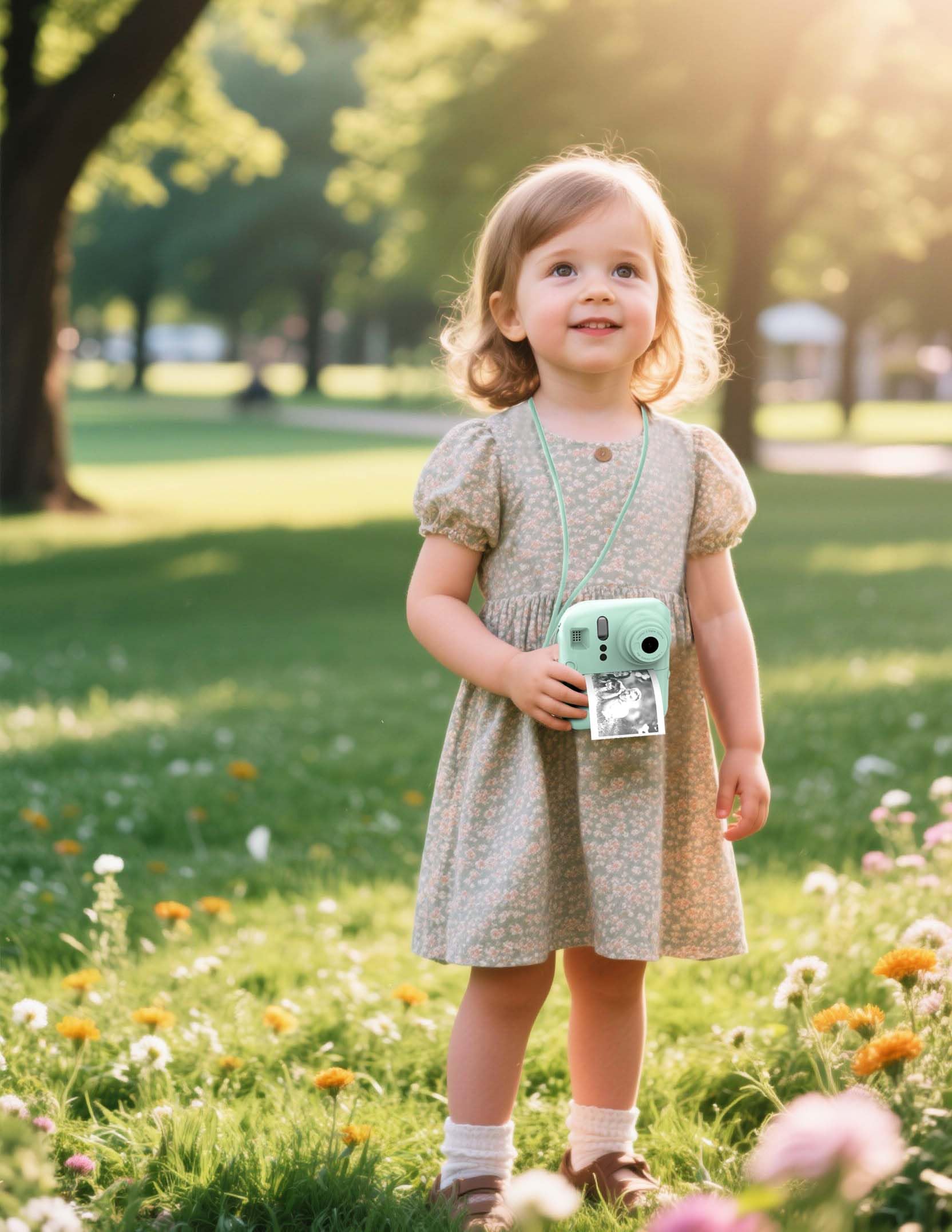 Northpoint Instant Kamera Sofortbildkamera Kinder 12MP, Thermodruck, HD-Videoqualität, Spiele, MP3-Funktion