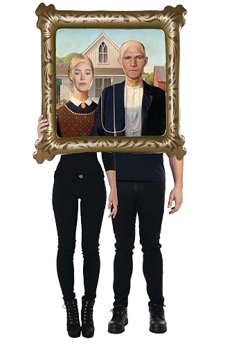 American Gothic Farmer Couple Inflatable Painting Costume | Inflatable Costumes