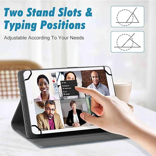 Miniatura 3 de UrbanX Funda universal para tablet de 7 a 8 pulgadas, funda protectora para tablet Huawei MediaPad M3 Lite 8 pantalla táctil, con banda de fijación