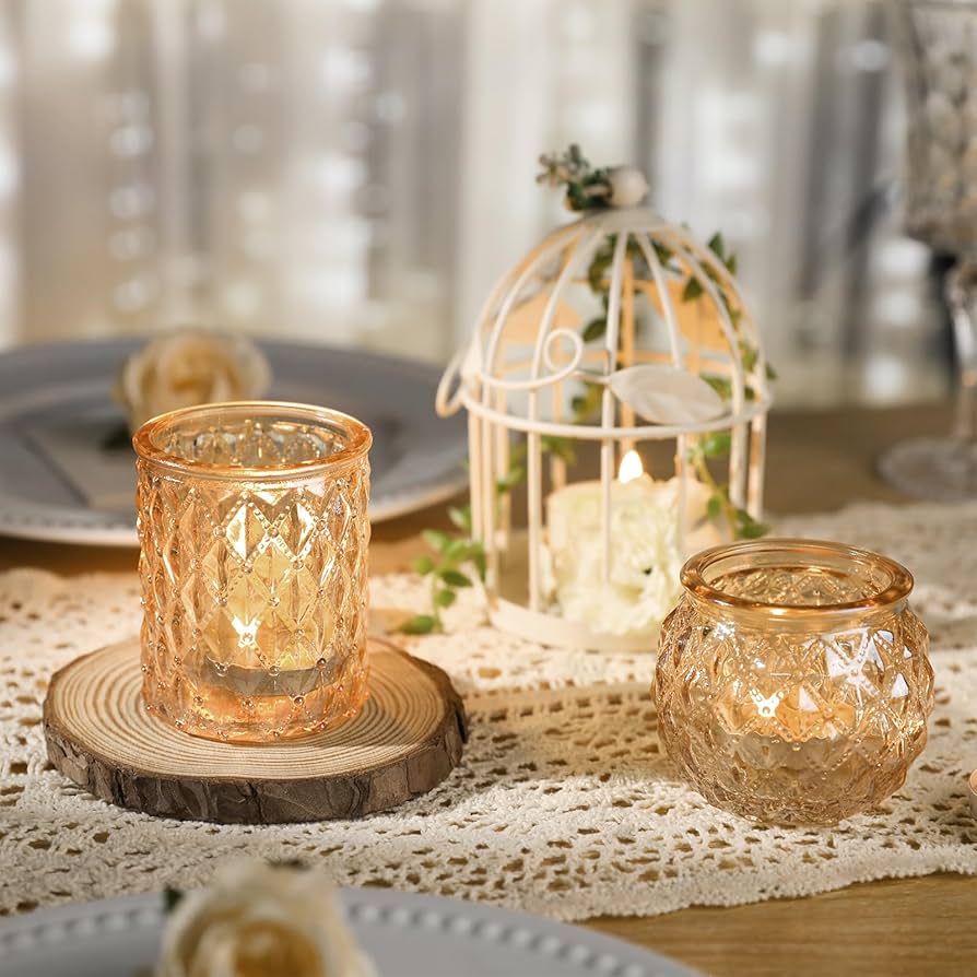 結婚式 テーパーキャンドル キャンドルホルダー ネイビー ゴールド