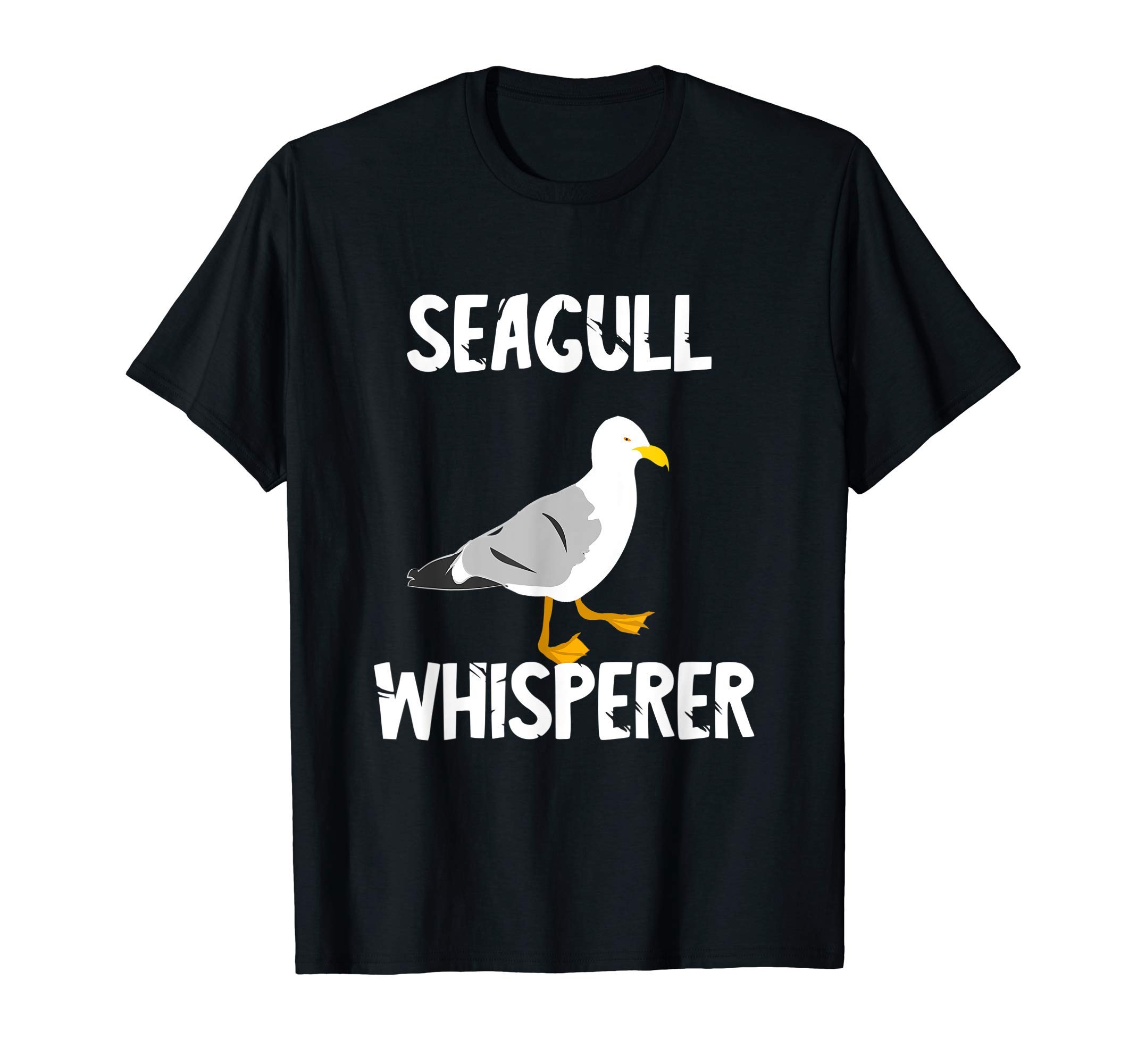Seagulls Whisperer Seagull Harbour Birds Sea Bird T-Shirt