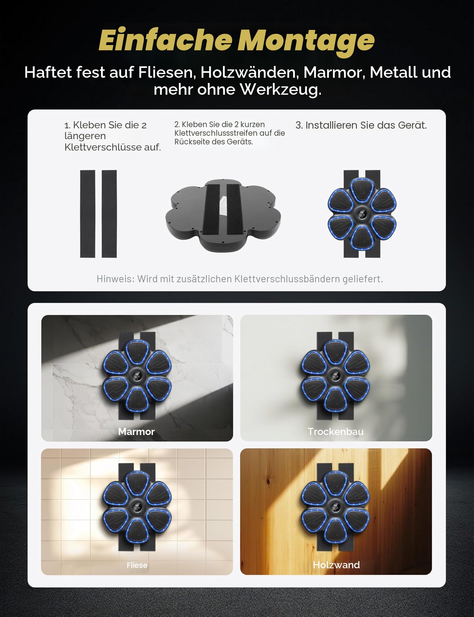 Music Boxing Machine, Boxmaschine mit Musik & Licht, Musik Box Maschine mit 2 Paar Boxhandschuhen, 9 Geschwindigkeits und Trainingsmodi, Zählmodus, Musikbox Maschine für Erwachsene