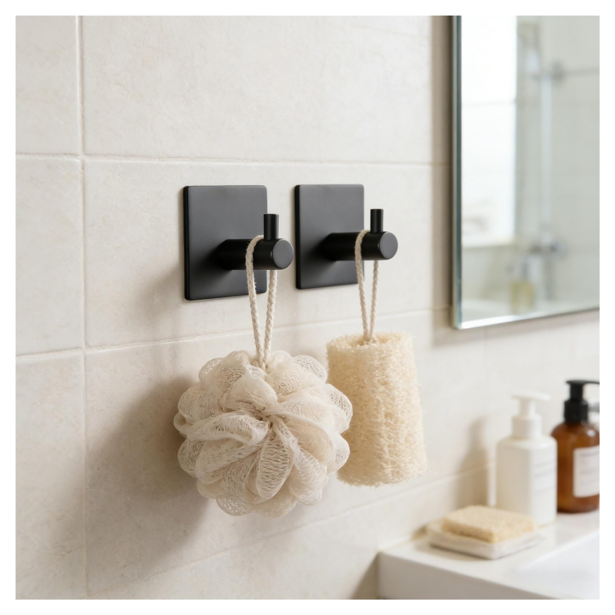 Gancho Adhesivo Fuerte for Pared, Colgador de Ropa, Gancho for Bata de Ducha, Ganchos for Toallas de baño y Cocina, 1/2/4/6 Uds.(Silver,3pcs)