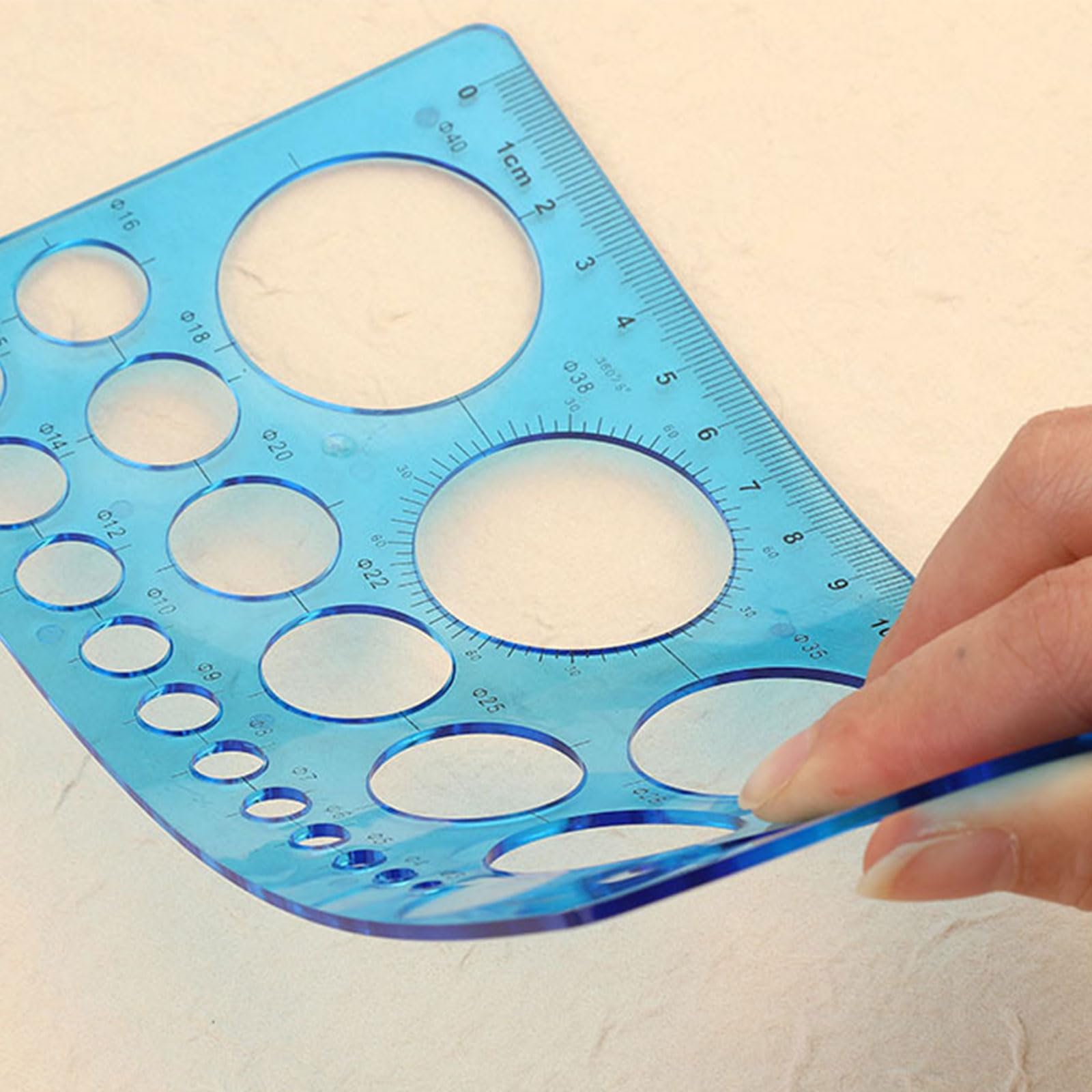 Kreisschablonen, Messkreise, Lineal, Schablone, Geometrie-Lineal, Büro, Schulbedarf, für Bauen, Zeichnen, geometrische Schablonen, Lineale, Vorlagenmessung
