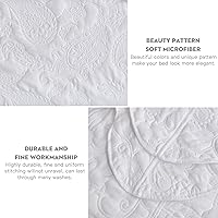 Vista 7 de HZ & HY Colcha de tamaño King extragrande, juego de ropa de cama acolchado, edredón ligero y delgado, reversible, lujoso, 5 piezas, 100% microfibra